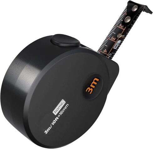 DELI Tape Measure 10ft/3m, Small Tape Measure Retractable Mini Measuring Tape Easy Read with Metric/Inch，Minimalist Design, Precise Measurement, Heavy Duty, Anti-Slip Back, Anti-Rust & Anti-Scratch in Saudi Arabia