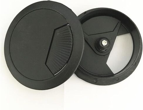 Metal Cable Grommet, 8pcs/lot 60mm Computer Desk Table Drawer Cupboard Grommet Cable Port Black Wire Hole Covers in Saudi Arabia