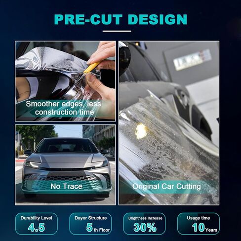 لعام 2025 Tesla Model Y Juniper Precut Paint Film Film 8.5 Mil TPU PPF Clear Car HD Scratch Extriality (Trunk + Art Bars 13pcs) in Kuwait