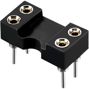 UXCELL 10PCS DIP IC CHIP SOCKET ADAPTER TYPE 2.54MM MITH DUAL ROW 4 ROUND PIN 7.6 ROW PITH in Kuwait