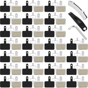 25 Pairs Bike Brake Pads, Bicycle Disc Brake Pads Compatible with TRP Tektro Shimano, Mt200 M355 M446 M447 M315 M365 Mt500, MTB Bicycle Disc Ebike Brake Pads with Installation Tools in Saudi Arabia
