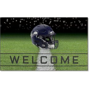 Fanmats 19960 Seattle Seahawks Rubber Rubber Outdoor Door Mat - 18in. x 30in. in Kuwait