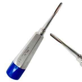 #34 مصعد الأسنان الأسنان مع طرف مستقيم ومقبض ملون ، استخراج أسنان سمحفي بطيفية مخطط الأسنان - مقبض جوفاء - الفولاذ المقاوم للصدأ الألماني in Kuwait