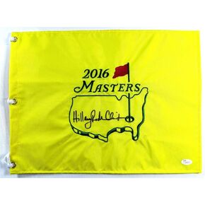Hillary Rodham Clinton Signed Autographed Golf Pin Flag 2016 Masters JSA Z16341 in Saudi Arabia