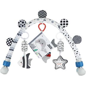 Caterbee Baby Activity Travel Mobile Arch Toy ، ألعاب سرير بالأبيض والأسود (حيوان) in Kuwait