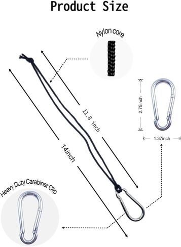 25 جهاز كمبيوتر شخصي قفص شماعات المعاوضة ، و Carabiners الصلب والحبل للبيسبول ، والغولف ، والفناء الخلفي ، وحبل صافي القفص القفص الملحقات in Saudi Arabia