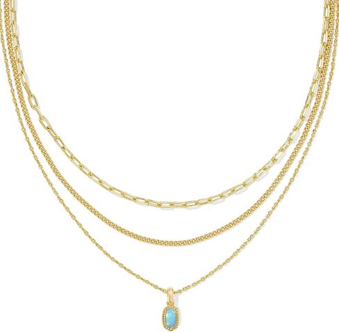 قلادة Kendra Scott Mini Elisa Triple Strand ، مجوهرات الأزياء للنساء in Saudi Arabia