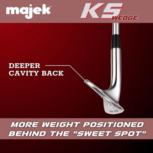 Majek Golf Petite Senior Ladies Gap Wedge (GW) 52 ° يمينًا يمينًا لسيدات الفولاذ المرن (Petite - 5 'إلى 5'3 ") in Saudi Arabia