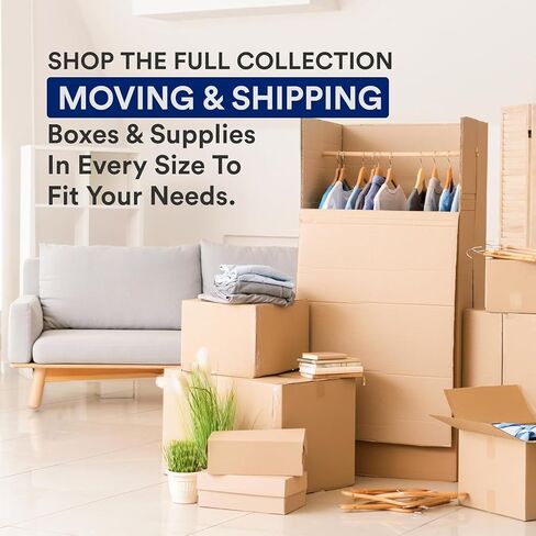 Box USA Moving Boxes Medium 18 "L x 14" W x 12 "H 20 pack | صندوق من الورق المقوى المموج للشحن والبريد والتعبئة والتغليف والتخزين in Saudi Arabia