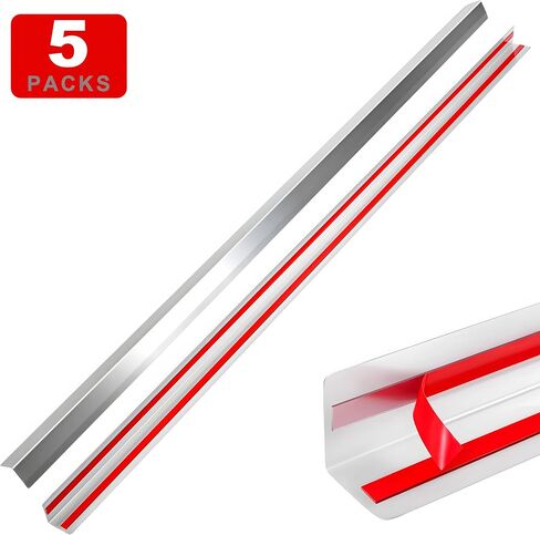 T304 Stainless Steel Corner Guards, 0.5' x 0.5' x 48', 5 Pack Metal Wall Corner Protector for Wall Protection and Decoration, 20 Ga/ 1MM Thickness in Kuwait