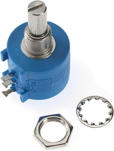 1Set 3590s 10K Multiturn قابلة للتعديل الجهد wirewound المقاوم 2W 3590S-2-103L 500 1K 2K 5K 20K 100K OHM MF-A03 + KNOB (5K OHM) in Saudi Arabia