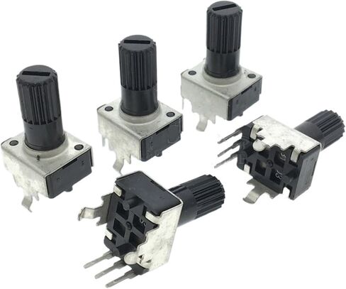 10PCS RV09 Vertical 12.5mm Shaft 1K 2K 5K 10K 20K 50K 100K 1M 0932 Adjustable Resistor 9 Type 3Pin Seal Rotary Potentiometer(1M Ohm) in Saudi Arabia