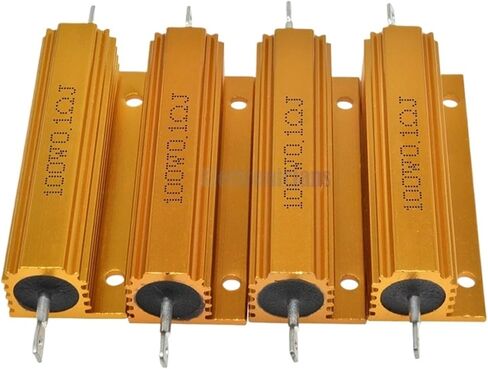 100W Aluminum Power Metal Shell Case Wirewound Resistor ±5% 0.1R 0.5R 1R 2R 6R 8R 10R 20R 100R 1K ohm Aluminium Shell Resistor(1K) in Saudi Arabia