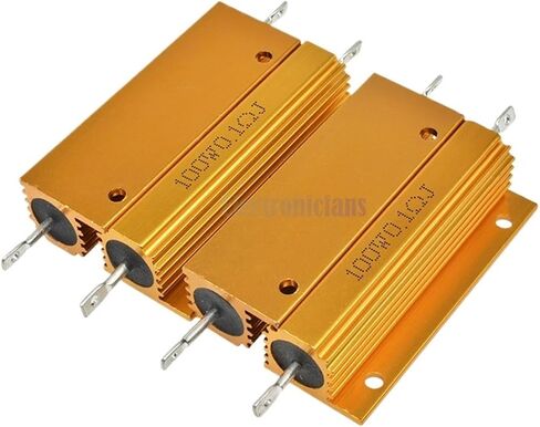 100W Aluminum Power Metal Shell Case Wirewound Resistor ±5% 0.1R 0.5R 1R 2R 6R 8R 10R 20R 100R 1K ohm Aluminium Shell Resistor(1K) in Saudi Arabia
