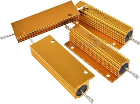 100W Aluminum Power Metal Shell Case Wirewound Resistor ±5% 0.1R 0.5R 1R 2R 6R 8R 10R 20R 100R 1K ohm Aluminium Shell Resistor(1K) in Saudi Arabia
