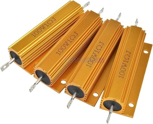 100W Aluminum Power Metal Shell Case Wirewound Resistor ±5% 0.1R 0.5R 1R 2R 6R 8R 10R 20R 100R 1K ohm Aluminium Shell Resistor(1K) in Saudi Arabia