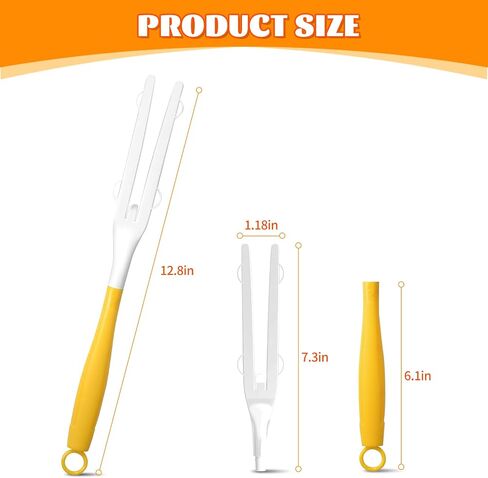 Extender Duster Handle Compatible with Swiffer Duster Refill,Adjustable Length Handles Only,Replacement Duster Handles,Extended Handle (3, Yellow) in Saudi Arabia
