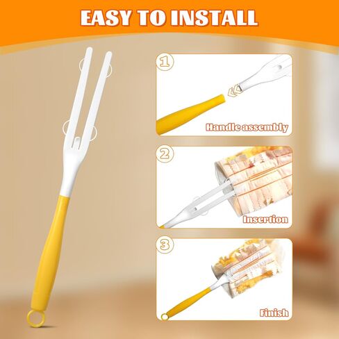 Extender Duster Handle Compatible with Swiffer Duster Refill,Adjustable Length Handles Only,Replacement Duster Handles,Extended Handle (3, Yellow) in Saudi Arabia