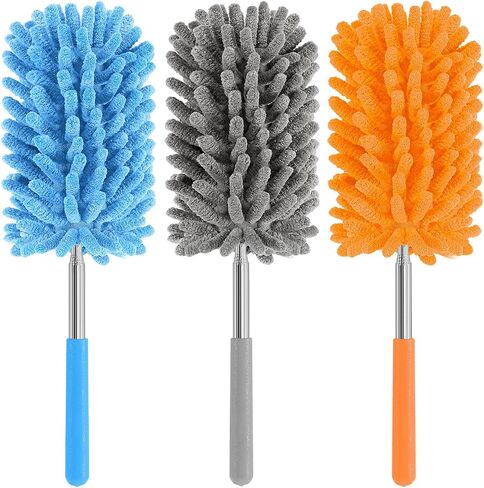 Duster Mini للتنظيف ، 360 درجة قابلة للانحناء مع عمود تمديد ، وندقية صغيرة قابلة للغسل للداخل الداخلي ، والمكتب ، والأثاث in Kuwait