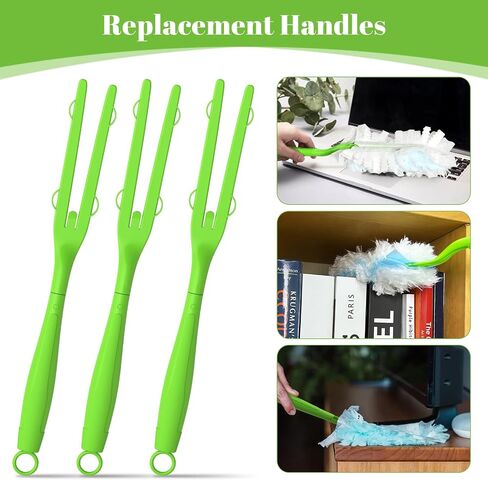 Extender Duster Handle Compatible with Swiffer Duster Refill,Adjustable Length Handles Only,Replacement Duster Handles,Extended Handle (3, Yellow) in Saudi Arabia