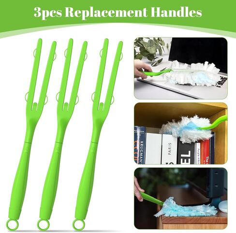 مقبض Duster Extender متوافق مع إعادة ملء Swiffer Duster ، مقابض الطول القابلة للتعديل فقط ، مقابض بديلة Duster ، مقبض ممتد (3 ، أصفر) in Kuwait
