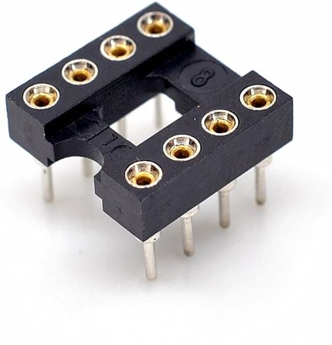 Oiyagai 30 PCS DIP IC ALTAPTER ، 2.54 مم الملعب ، 8 دبوس مستديرة لحام الثقب ، مقبس لوحة ثنائي الفينيل متعدد الكلور للتراجع ، إلكترونيات DIY ، مشاريع الإصلاح in Kuwait