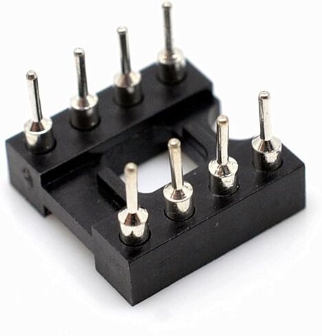 Oiyagai 30 PCS DIP IC ALTAPTER ، 2.54 مم الملعب ، 8 دبوس مستديرة لحام الثقب ، مقبس لوحة ثنائي الفينيل متعدد الكلور للتراجع ، إلكترونيات DIY ، مشاريع الإصلاح in Kuwait