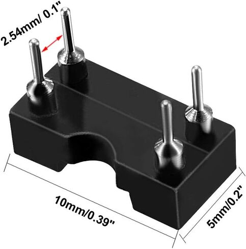 UXCELL 10PCS DIP IC CHIP SOCKET ADAPTER TYPE 2.54MM MITH DUAL ROW 4 ROUND PIN 7.6 ROW PITH in Kuwait