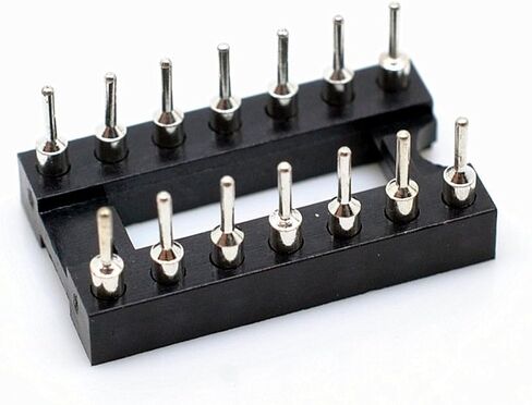 Oiyagai 30 PCS DIP IC ALTAPTER ، 2.54 مم الملعب ، 8 دبوس مستديرة لحام الثقب ، مقبس لوحة ثنائي الفينيل متعدد الكلور للتراجع ، إلكترونيات DIY ، مشاريع الإصلاح in Kuwait