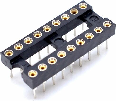 Oiyagai 30 PCS DIP IC ALTAPTER ، 2.54 مم الملعب ، 8 دبوس مستديرة لحام الثقب ، مقبس لوحة ثنائي الفينيل متعدد الكلور للتراجع ، إلكترونيات DIY ، مشاريع الإصلاح in Kuwait
