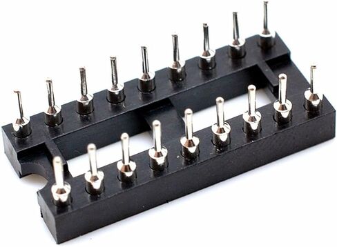 Oiyagai 30 PCS DIP IC ALTAPTER ، 2.54 مم الملعب ، 8 دبوس مستديرة لحام الثقب ، مقبس لوحة ثنائي الفينيل متعدد الكلور للتراجع ، إلكترونيات DIY ، مشاريع الإصلاح in Kuwait