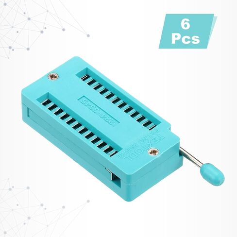 Meccanixity 6pcs Universal IC Test ZIF Socket 40 PIN 2.54 مم تراجع ملعب دمج مقبس متحكم ، رقاقة ، لوح الخبز in Saudi Arabia