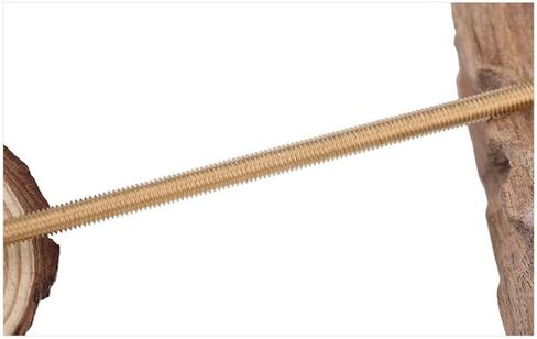 Threaded Rod, Metal Studs, M2 M4 M5 Brass Threaded Rod, Length 100 150 Mm Brass All Thread Rod Bar Studs 2pcs(M2 x 100MM) in Saudi Arabia