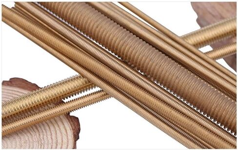 Threaded Rod, Metal Studs, M2 M4 M5 Brass Threaded Rod, Length 100 150 Mm Brass All Thread Rod Bar Studs 2pcs(M2 x 100MM) in Saudi Arabia