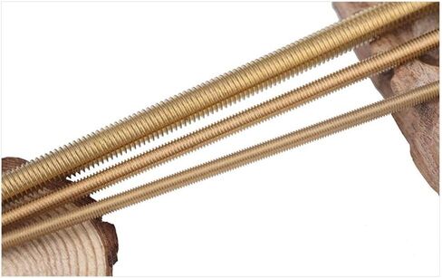 Threaded Rod, Metal Studs, M2 M4 M5 Brass Threaded Rod, Length 100 150 Mm Brass All Thread Rod Bar Studs 2pcs(M2 x 100MM) in Saudi Arabia