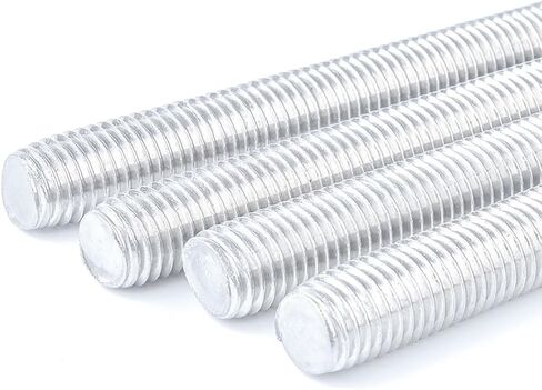 Threaded Rod, Metal Studs, M8 M10 M12 Full-Thread Bar, Length 40 90 200mm Fully Bar Studs 2pcs(M10x60) in Saudi Arabia