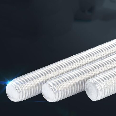Threaded Rod, Metal Studs, M8 M10 M12 Full-Thread Bar, Length 40 90 200mm Fully Bar Studs 2pcs(M10x60) in Saudi Arabia