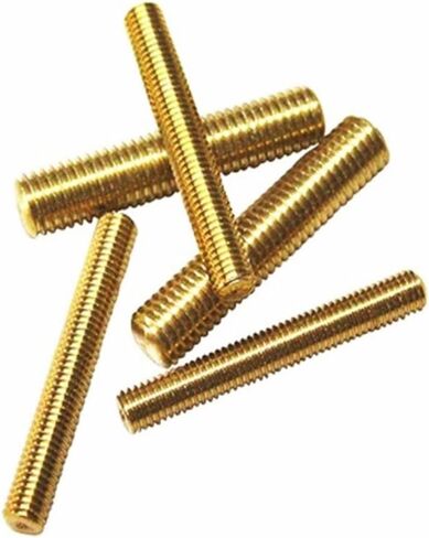 قضيب ملولب ، ترصيع معدني ، قضيب ملولب النحاس M6 ، طول 60 70 80 مم من شريط قضيب النحاس 2pcs (80 مم) in Saudi Arabia