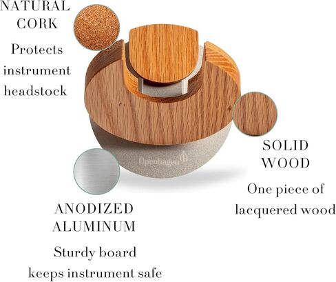 شماعات الجيتار القابلة للطي و Guitar Wall Mount Bracket Pracket for Guitars and Basses - Bative - Danish Design - Space Saving - Wooden - Oak Color - Pratch Proof - Award Award ... in Saudi Arabia