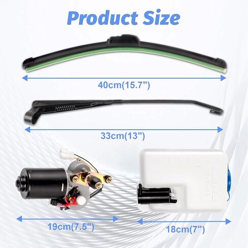 Windshield Washer Reservoir Universal Car UTV Washer Fluid Reservoir 12V Windshield Washer Pump Jet Button Switch Windshield Washer Tank in Kuwait