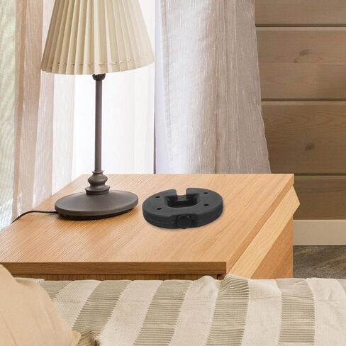 BESTOYARD Lamp Cast Base, Iron Block Weight for Table Desktop - Sturdy Iron Lamp Base, DIY Lighting Projects 4.13 Inch Round Counterweight for Bedroom Office Living Room in Saudi Arabia