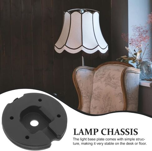 BESTOYARD Lamp Cast Base, Iron Block Weight for Table Desktop - Sturdy Iron Lamp Base, DIY Lighting Projects 4.13 Inch Round Counterweight for Bedroom Office Living Room in Saudi Arabia