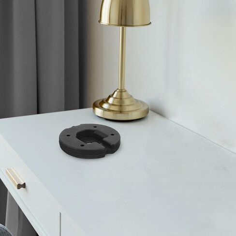 BESTOYARD Lamp Cast Base, Iron Block Weight for Table Desktop - Sturdy Iron Lamp Base, DIY Lighting Projects 4.13 Inch Round Counterweight for Bedroom Office Living Room in Saudi Arabia