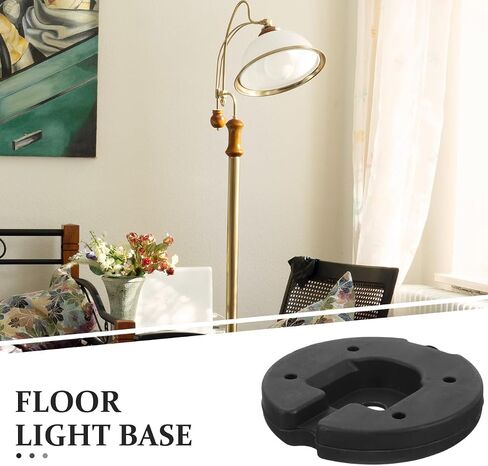 BESTOYARD Lamp Cast Base, Iron Block Weight for Table Desktop - Sturdy Iron Lamp Base, DIY Lighting Projects 4.13 Inch Round Counterweight for Bedroom Office Living Room in Saudi Arabia