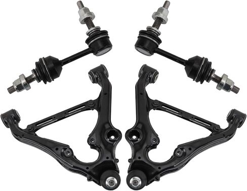 TRQ Front Suspension Kit Control Arm with Ball Joint Sway Bar Stabilizer Link Compatible with 2014-2023 Mitsubishi Mirage 2017-2023 Mirage G4 in Kuwait