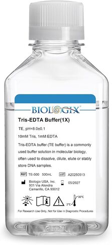 TE Buffer ، Tris-Edta Buffer (1 ×) الرقم الهيدروجيني 8.0 ، 500 مل ، زجاجة واحدة in Kuwait
