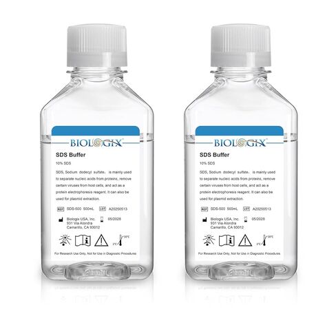 Lab SDS Buffer, Lab 10% Sodium Dodecyl Sulfate Buffers, 500ml/Bottle in Saudi Arabia