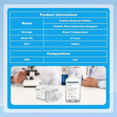 Lab SDS Buffer, Lab 10% Sodium Dodecyl Sulfate Buffers, 500ml/Bottle in Saudi Arabia