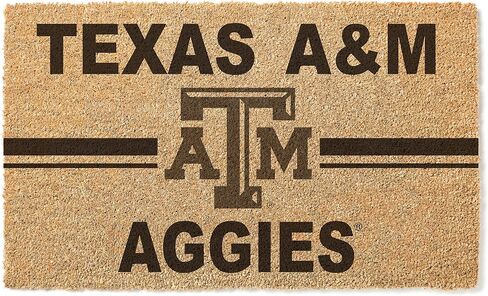 KH Sports Fan Texas A&M Aggies Logo Team Coir Doormat, Multi,1063100469 in Saudi Arabia