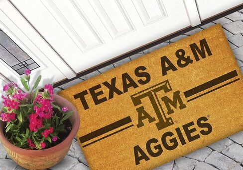 KH Sports Fan Texas A&M Aggies Logo Team Coir Doormat, Multi,1063100469 in Saudi Arabia